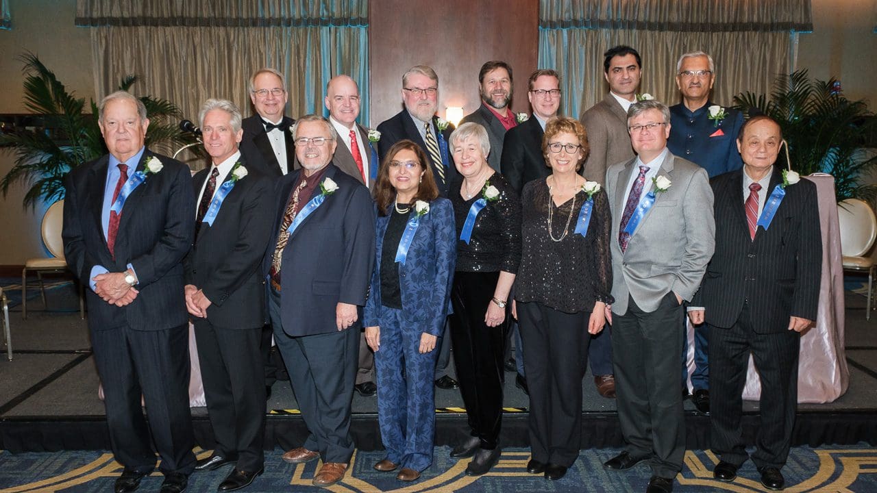 Award participants posing for a picture.
