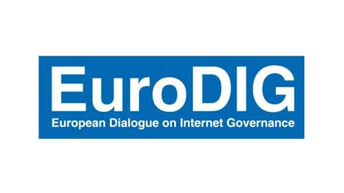 EuroDIG Logo. European Dialogue on Internet Governance.