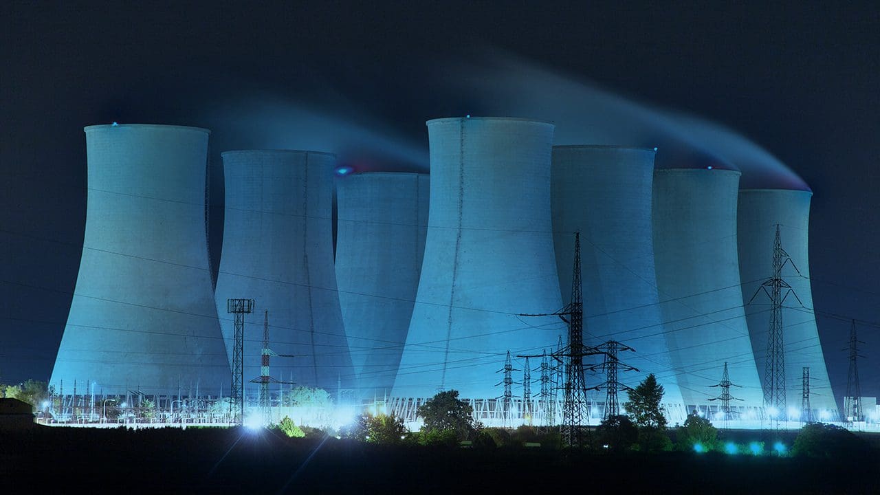 Nuclear power plant.