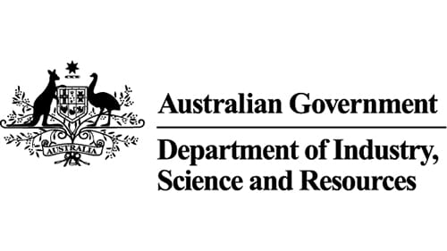 Australian Government: Department of Industry, Science and resources logo